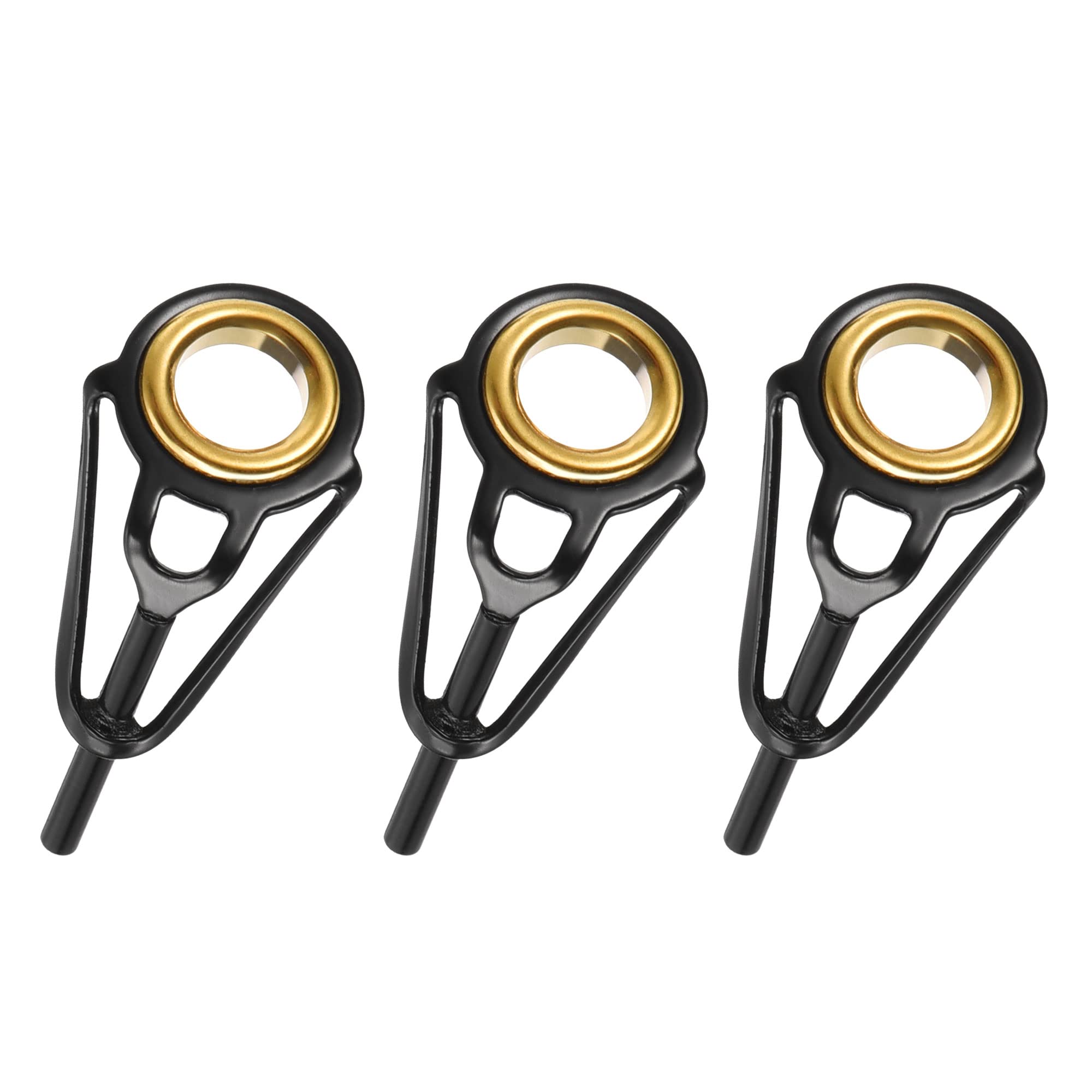 PATIKIL 1.4mm Tube Dia Fishing Rod Tips Repair Kit, 3pcs Stainless Steel Ring Guide for Saltwater Freshwater Fishing