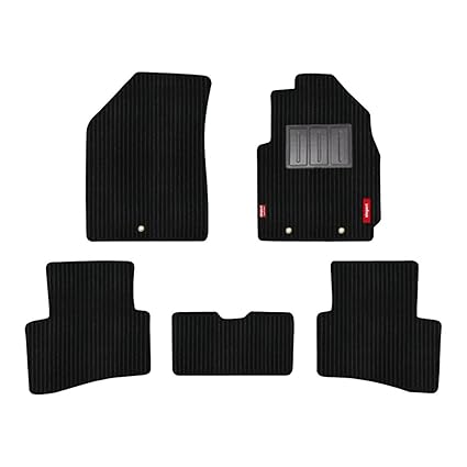 Elegant Cord Black Carpet Car Floor Mat for Hyundai Creta (Set of 5 Pcs)