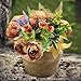 Luyue Peonies Artificial Flowers Vintage Faux Peony Arrangements Fake Flower for Vase Silk Floral Bouquet for Table Centerpiece Wedding Decoration Indoor Home Decor