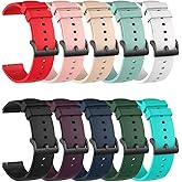 FitTurn Compatible with Demabon T59/TRAUSI TG08 Smart Watch Bands Replacement Soft Silicone Sport Wrist Strap Wristband
