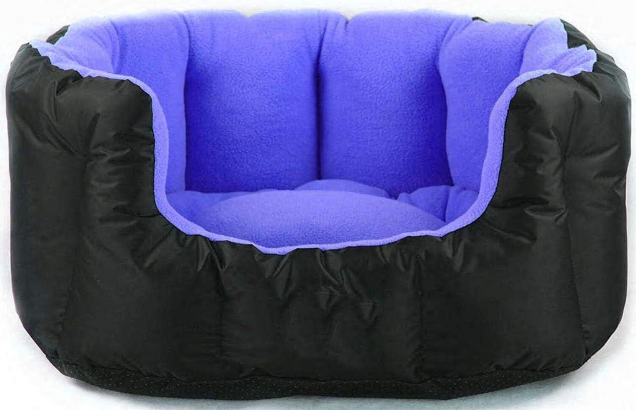 KOZI PET Reversable Dual Color Royal Blue & Black Ultra Soft Ethnic desingner Bed for Dog & cat (Export Quality)-XL