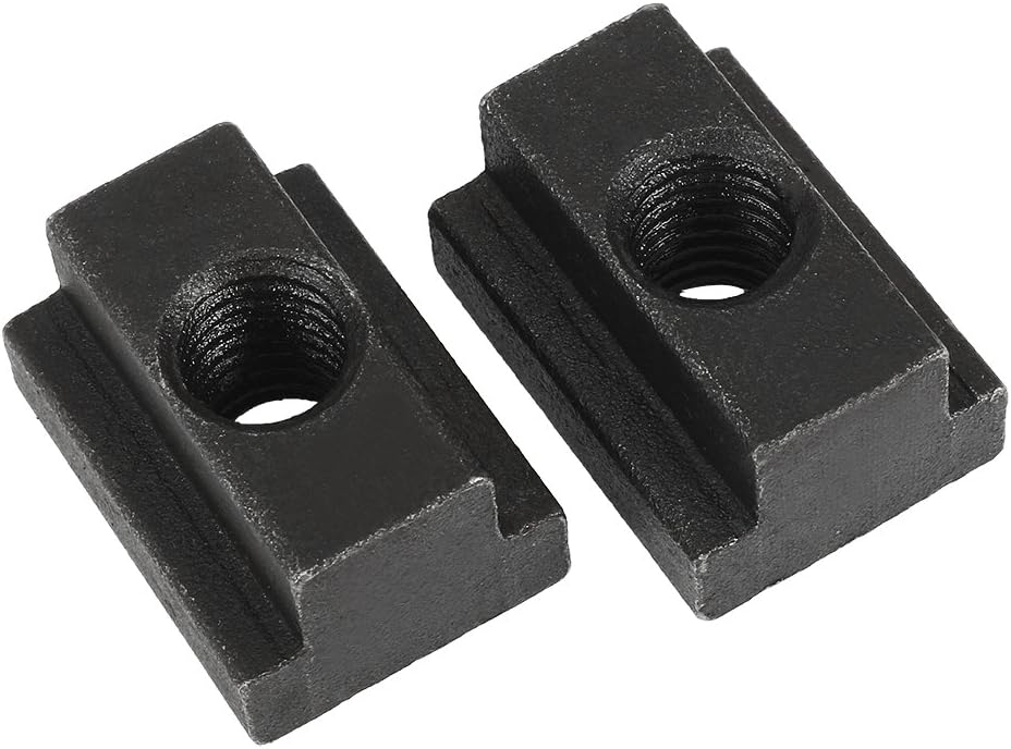 sourcingmap® 2 Stück M8 Innengewinde Stahl TNut Mutter Grad 12.9