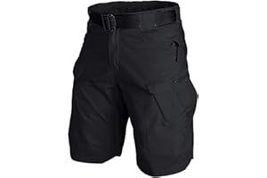 HENWENVONSON Tactical Cargo Short Men Workout Urban Casual Shorts Outdoor Hiking Fishing Muti-Pocket Short (No Belt)