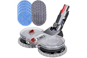 Attachment for V7 V8 V10 V11 V15 Electric Mop Set with 10 Pads Dry Wet Mopping Waxing Vacuuming 160 RPM Rotating Heads Hardwo