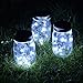 eLander [3 Pack - Solar Mason Jar Lid Insert - String Light] LED Mason Jar Solar Light, Light up for 8 Hours Light and 5 Hours Fully Charged, for Glass Mason Jars and Garden Decor Solar Lights
