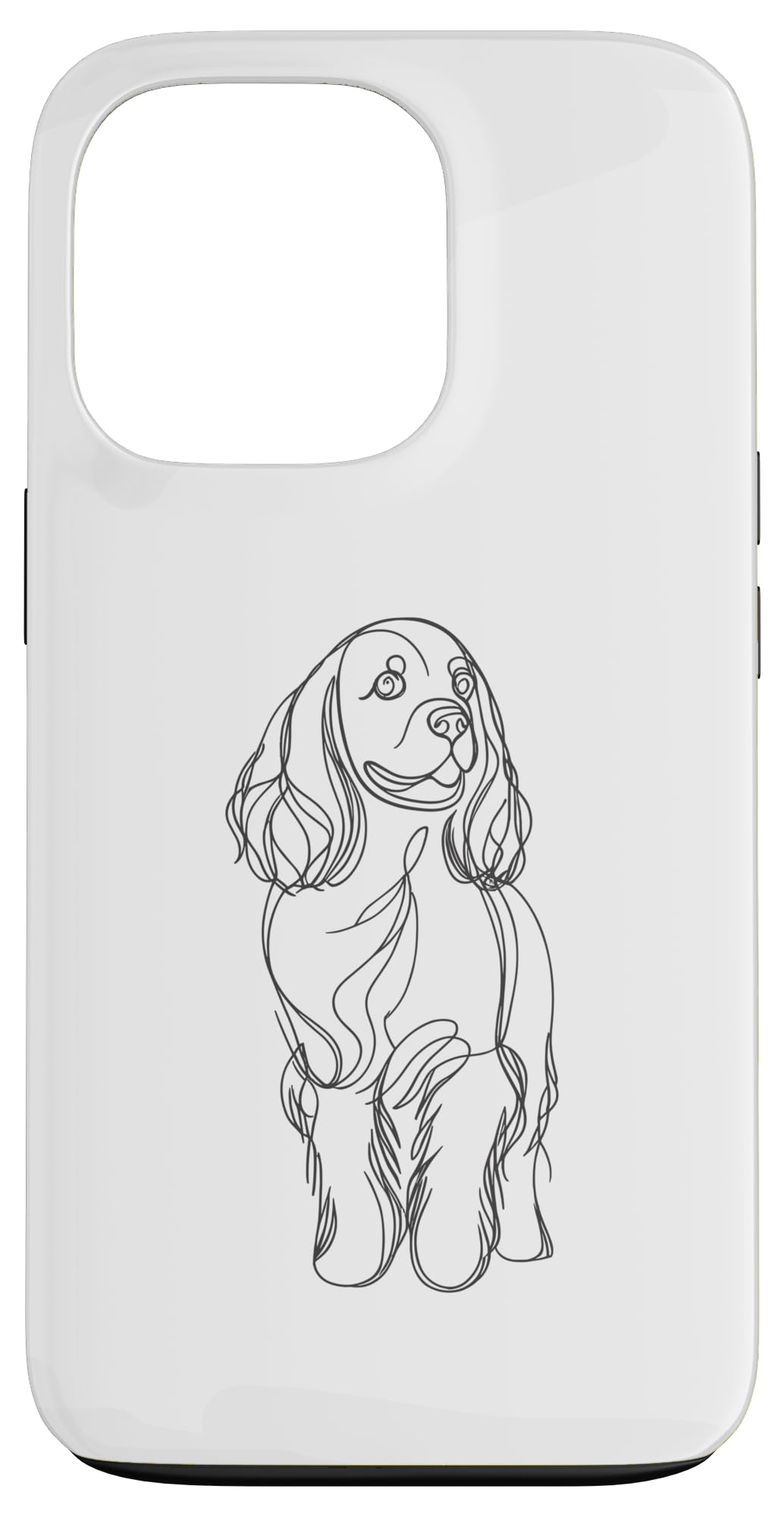 Line Art Cocker Spaniel Spaniels Case for iPhone 13 Pro
