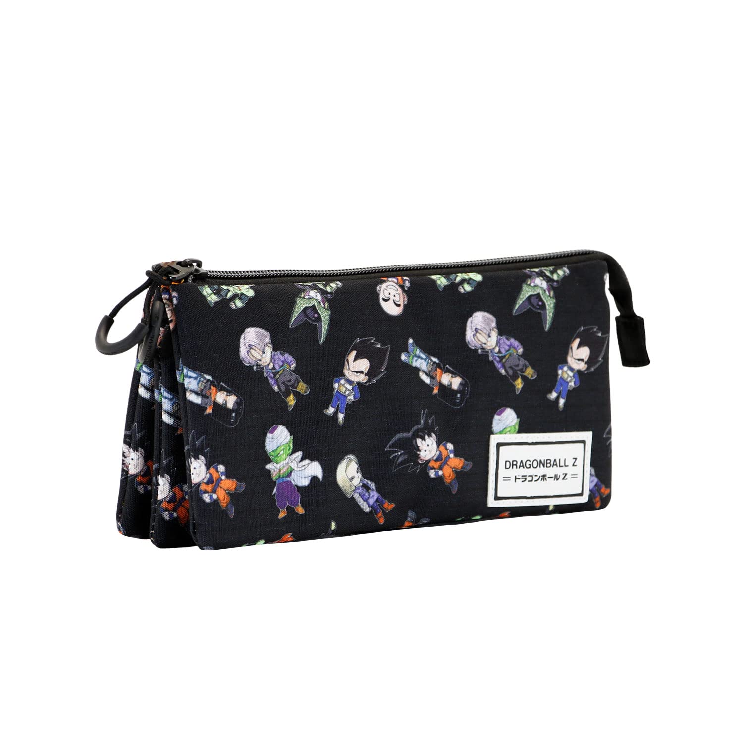 Dragon Ball SD-Triple HS Pencil Case, Black, 23 x 11 cm