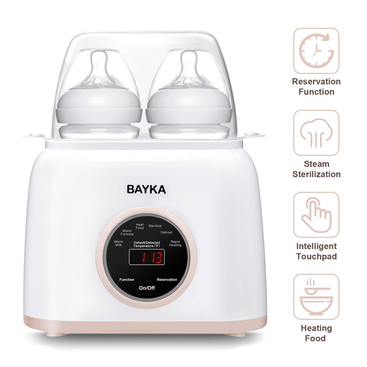baby bottle warmer temperature