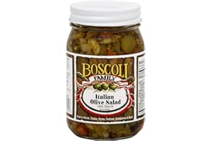 Boscoli Family Italian Olive Salad, 16 OZ (Pack of 6)…