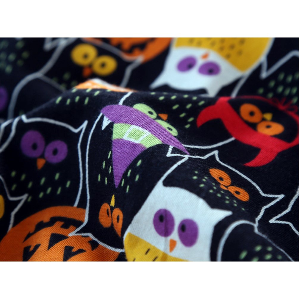 ENJOYNIGHT Womens Cotton Sleepwear Short Sleeves Print Sleepshirt Sleep Tee (Owl, XXL)