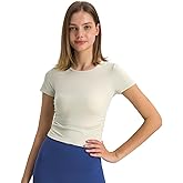 Women's Sport Shirts Short Sleeves Casual Shirts Yoga T Shirts Crew Neck Workout Crop Top