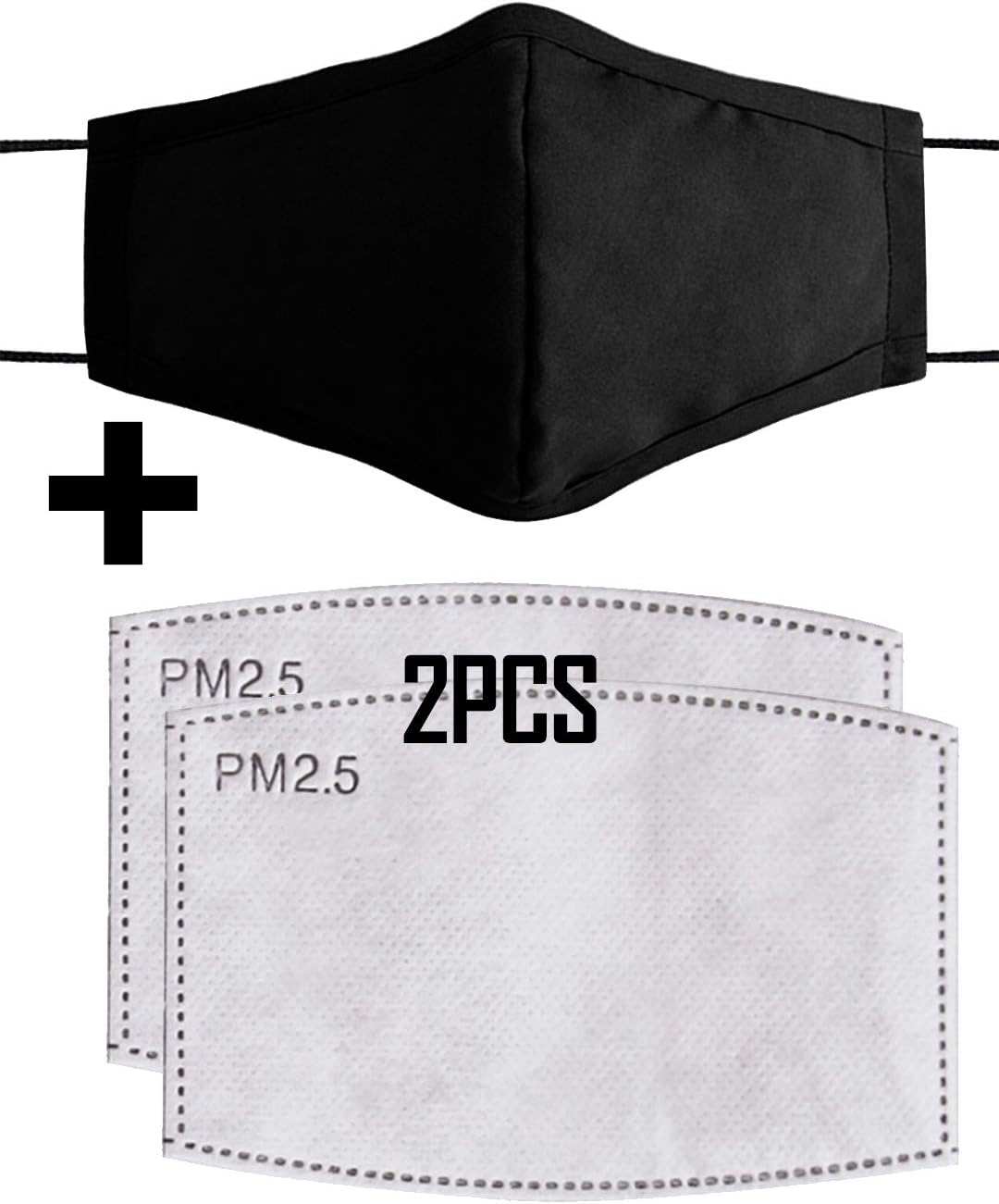 Vimoisa Dustproof PM2.5 Carbon Filter Four-layer Cotton Anti Dust Face Mask Mouth Cover Respirator for Outdoor(Mask Color Random)