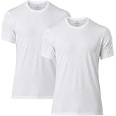 Men's Cotton Sweatproof Undershirt, Odor &amp; Sweat Blocking, Crew Neck | For heavy sweat protection; blocks sweat marks, yellow stains, and odor