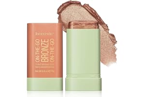 GECOMO On-The-Go Soft Creamy Highlighter Blush Bronzer Makeup Stick,Blendable Natural Glow Makeup Cream Blush Highligh 0.6 Oz - 03 RICH GLOW