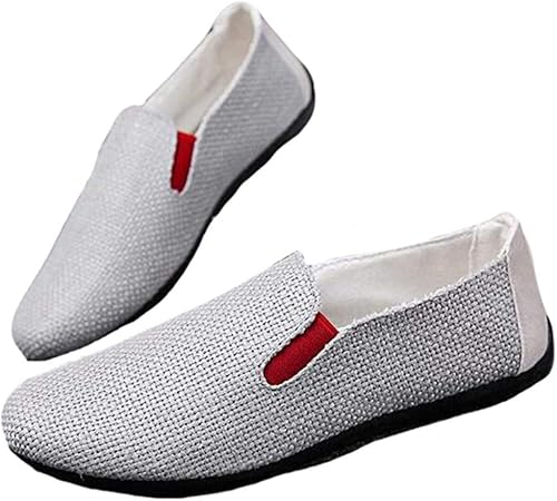 Amazon Piite メンズ シューズ ルームシューズ ローファー スリッポン おしゃれ 無地 ソフトレジャー 個性 通気 履きやすい 柔らかい 綿麻 カジュアルシューズ 便利 美脚 ファッション ローファー スリッポン