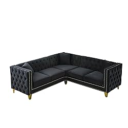 ERYE L-Shaped Symmetrical Sectional Sofa Couch 5
