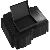 Rempry 7x5x1 Inches Black Shipping Boxes Pack of 50, Cardboard Corrugated Mailer Boxes for Packaging Small Business, Small Gift Boxes for Mailing Present