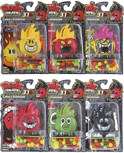 Radz Skate Grinder Series 6-Pack Candy Dispensers