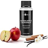 AROMELY Warm Apple Cinnamon Diffuser Oil Blend – Christmas Scents – Signature Diffuser Aroma – Luxurious Fragrance with Notes of Apples, Cinnamon Sugar, Nutmeg, and Amyris. (120ml)