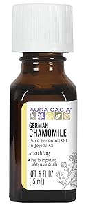 Aura Cacia German Chamomile Essential Oil (in jojoba oil) | 0.5 fl. oz. | Matricaria recutita