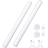 Benature LED Mirror Lights Portable Rechargeable Vanity Light 3 Brightness Touch Control Makeup Light for Bathroom Dressing Room 2 Packs