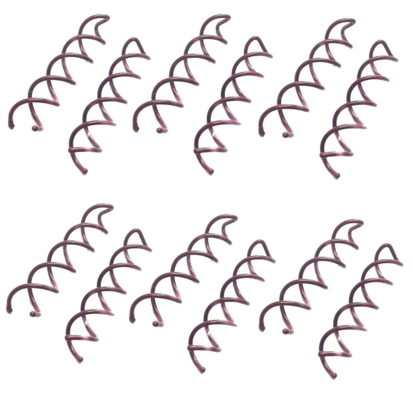 Topkids Accessories 12pc Hair Twist Spiral Pins Women Twist Spin Hair Pins* 60mmSpiral Hair Pin Spiral Hair Clip Spin Clip Bun Stick Clip Bun bun pins Spiral Hair Grips for Girls & Women (Brown)
