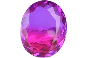 GEMHUB Loose Gemstone Beads for Pendant Pink Tourmaline | Green Amethyst | Alexandrite | Blue Topaz | Blue Aquamarine | Mystic Topaz | Stones and Jewelry Making