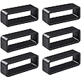 BISONSTRAP Watch Bands Keepers, 6PCS Silicone Watch Straps Replacement Loops, 18mm 20mm 22mm