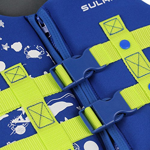 IvyH Kids Swimming Vest - Children Kids Float Jacket Vest Swimming Training Floating Swimsuit Buoyancy Swimwear Swimming Aid Vest - Thumbnail 3