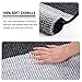 H.VERSAILTEX Bath Rug Set 2 Piece for Bathroom Bath Mats Non Slip Bouncy Chenille Ombre Dyeing Bath Rugs Rectangle, Water Absorbent Striped Shag Mats (32