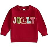 Toddler Christmas Shirt Baby Girl Santa Clause Sweatshirt Merry Christmas Crewneck Pullover Long Sleeve Sweater Top