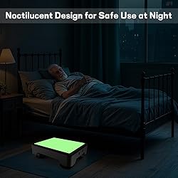 Adjustable Step Stool for Adults, Noctilucent Bed