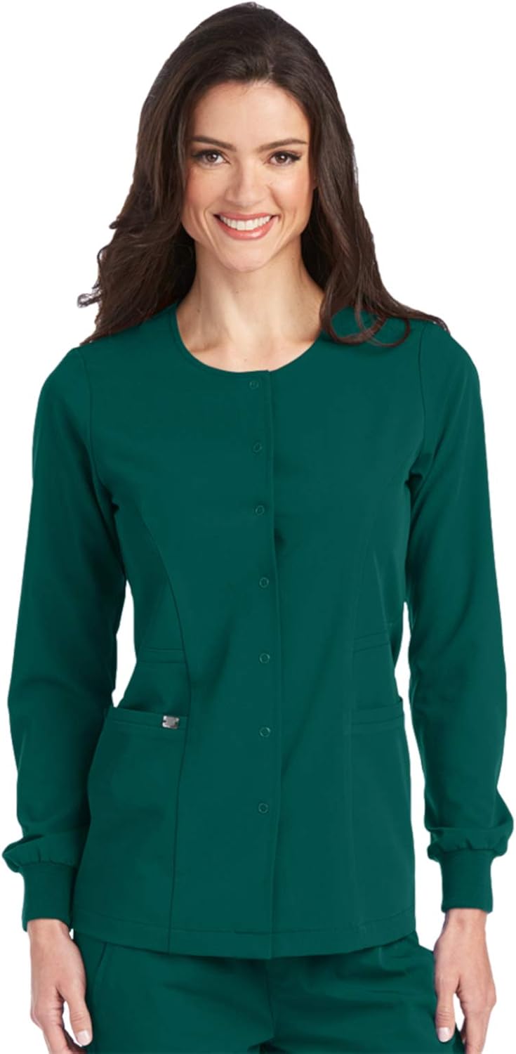 Grey's Anatomy Signature Warm-Up for Women– Super-Soft Medical Scrub Jacket: Clothing