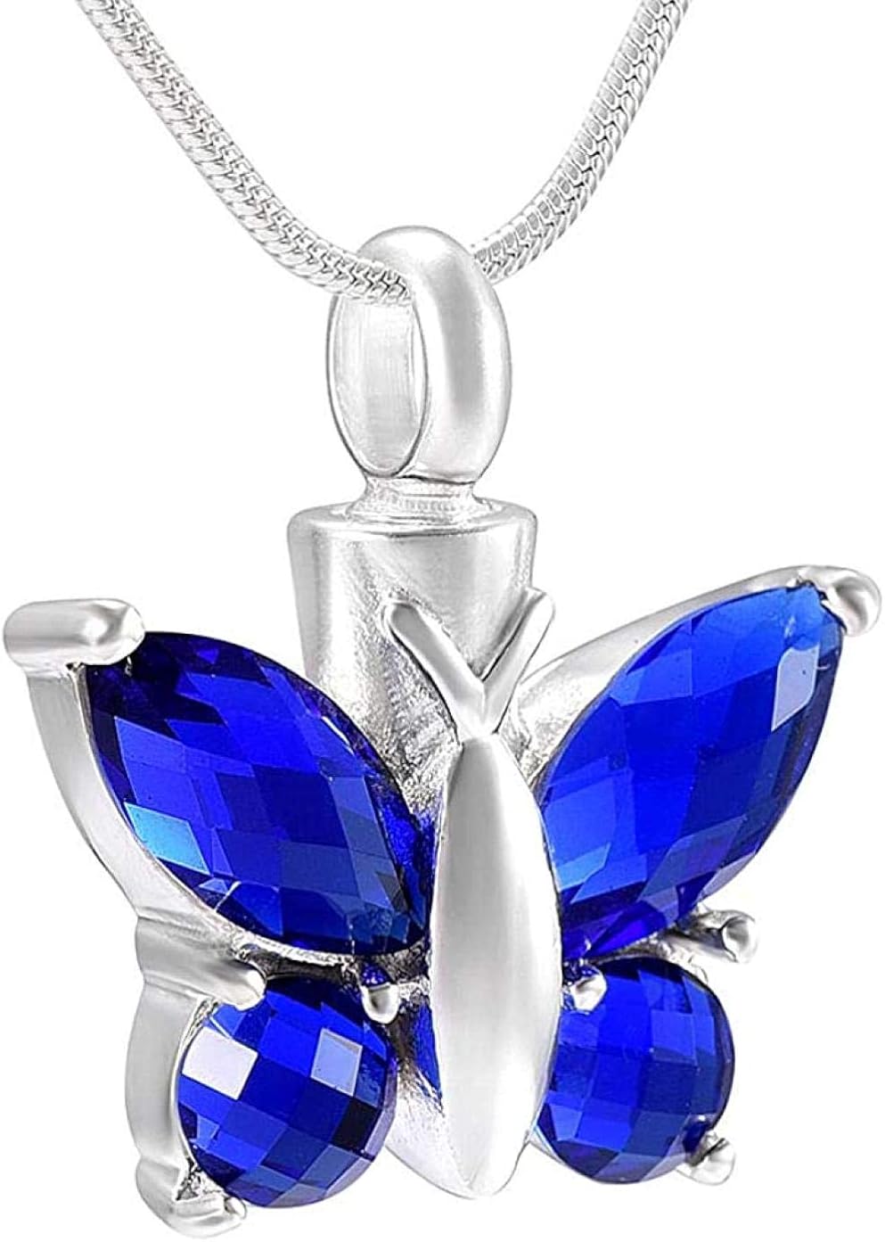 Ashes Memorial Ashes Jewellery Butterfly Urn Pendant Crystal Cremation Urns Necklace