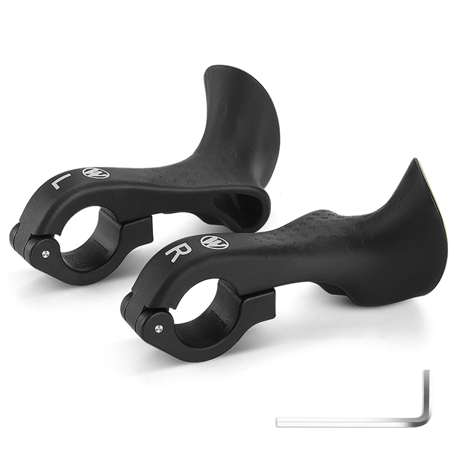 Lixada Bicycle Handlebar Ends, Ergonomic Non-Slip MTB Mountain Bike Handlebar Ends for 21.8-22.8mm Handlebar