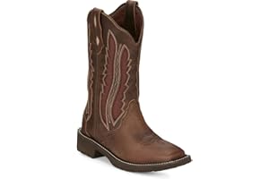 Justin Women's Paisley Spice Western Boot Broad Square Toe - Gy2801