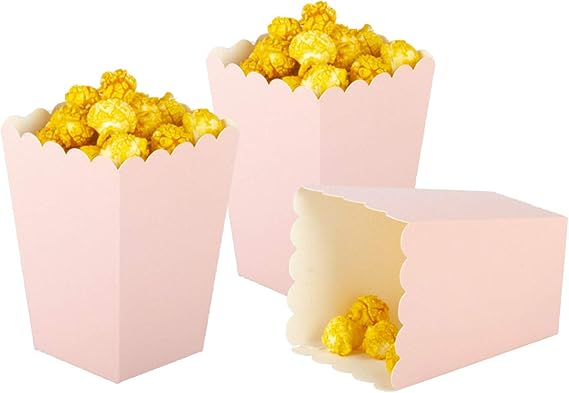 pink popcorn holders