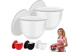 Kitchen Silicone Bowl Insert Aid, Silicone Liners for Kitchen Mixer Aid with Lids, Bowl Liners for Tilt-Head 5 Qt Mixers, for
