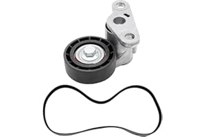 38159 K040378HD A/C Compressor Serpentine Belt Drive Tensioners Kit Replacement for Cadillac Escalade Chevrolet Silverado GMC
