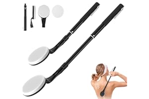 Lotion Applicator for Back, 25.7'' Long Handle Back Lotion Applicator, Easy Reach and Washable, Suitable for Use by Men and W