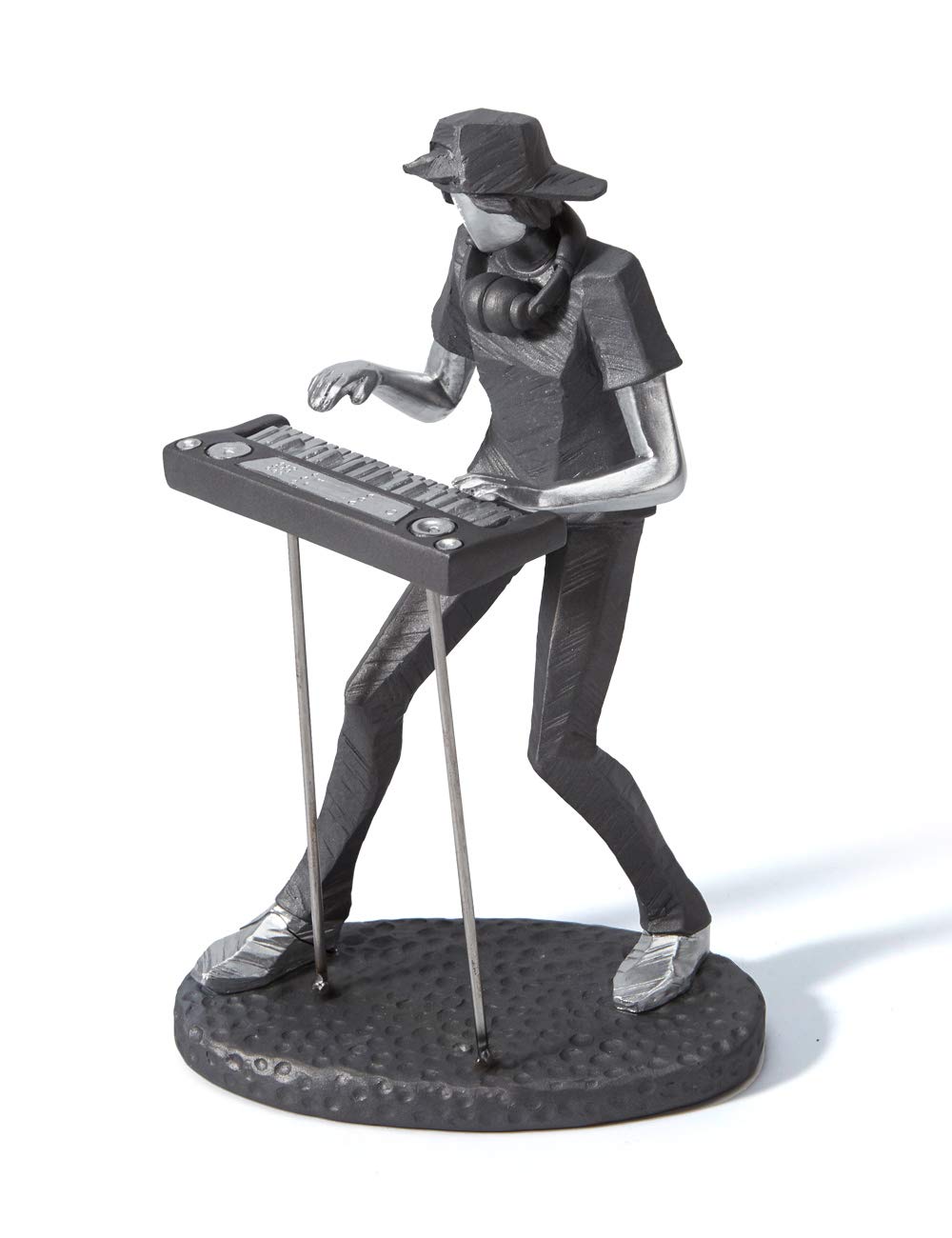 Amoy-Art Music Gifts Sculpture Musician Figurine Statue Modern Arts Decor Piano Ornament Home Crafts Table Centerpiece Polyresin 25cm