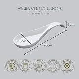 WM Bartleet & Sons Traditional Porcelain Spoon Rest - White Ceramic view 6
