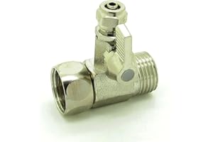 NEWZOLL PT 1/2 (3/4Inch/ 19.5mm/ 20.3mm) to 1/4"(6.8mm) RO Feed Water Adapter Ball Valve Faucet Tap Feed Reverse Osmosis
