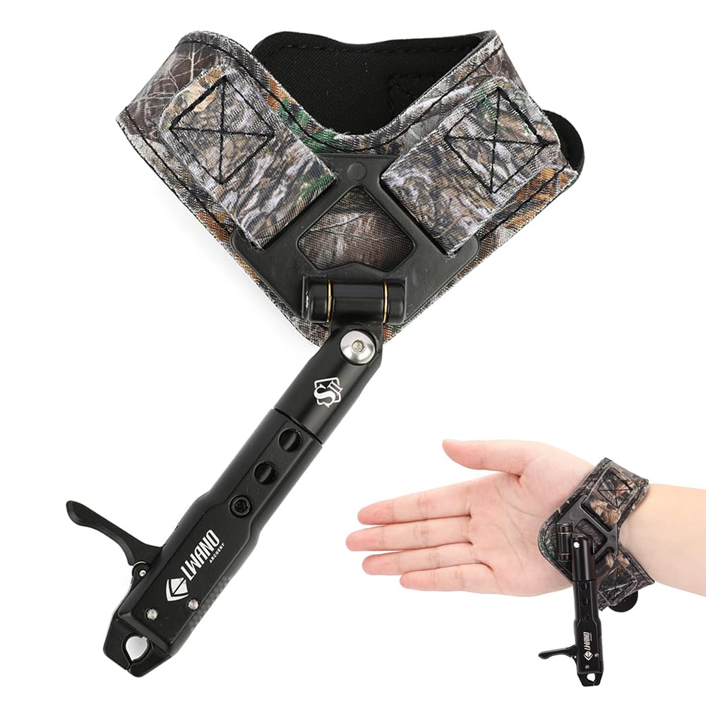 SHARROW Archery Compound Bow Release Aids Trigger with Foldable Design (Camo)