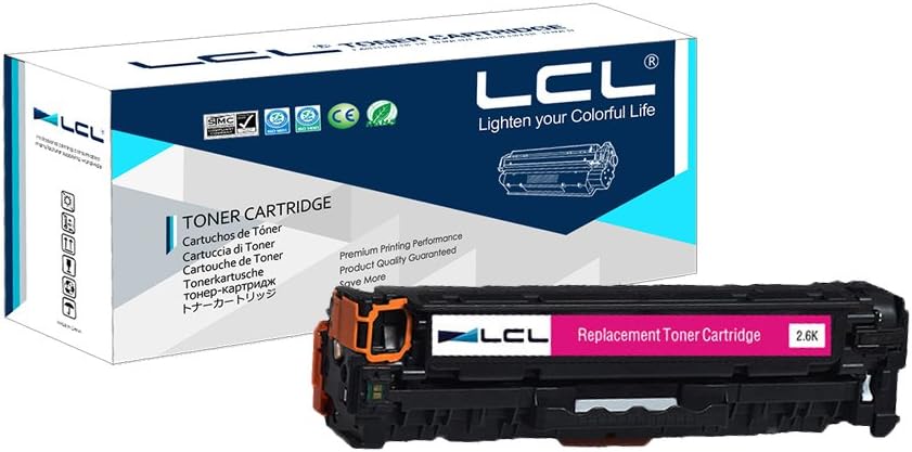 LCL Remanufactured 305A CE413A (1-pack 1Magenta) Toner Replacement for HP Laserjet Enterprise 300 color M351 300 color M375nw 400 color M451nw M451dn M451dw 400 color M475dn M475dw LaserJet CP2020