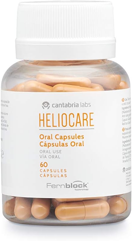 Heliocare Oral Capsules (60 Capsules) Sun Protection Supplements, Black/White, 60 count (Pack of 1) - Image 5