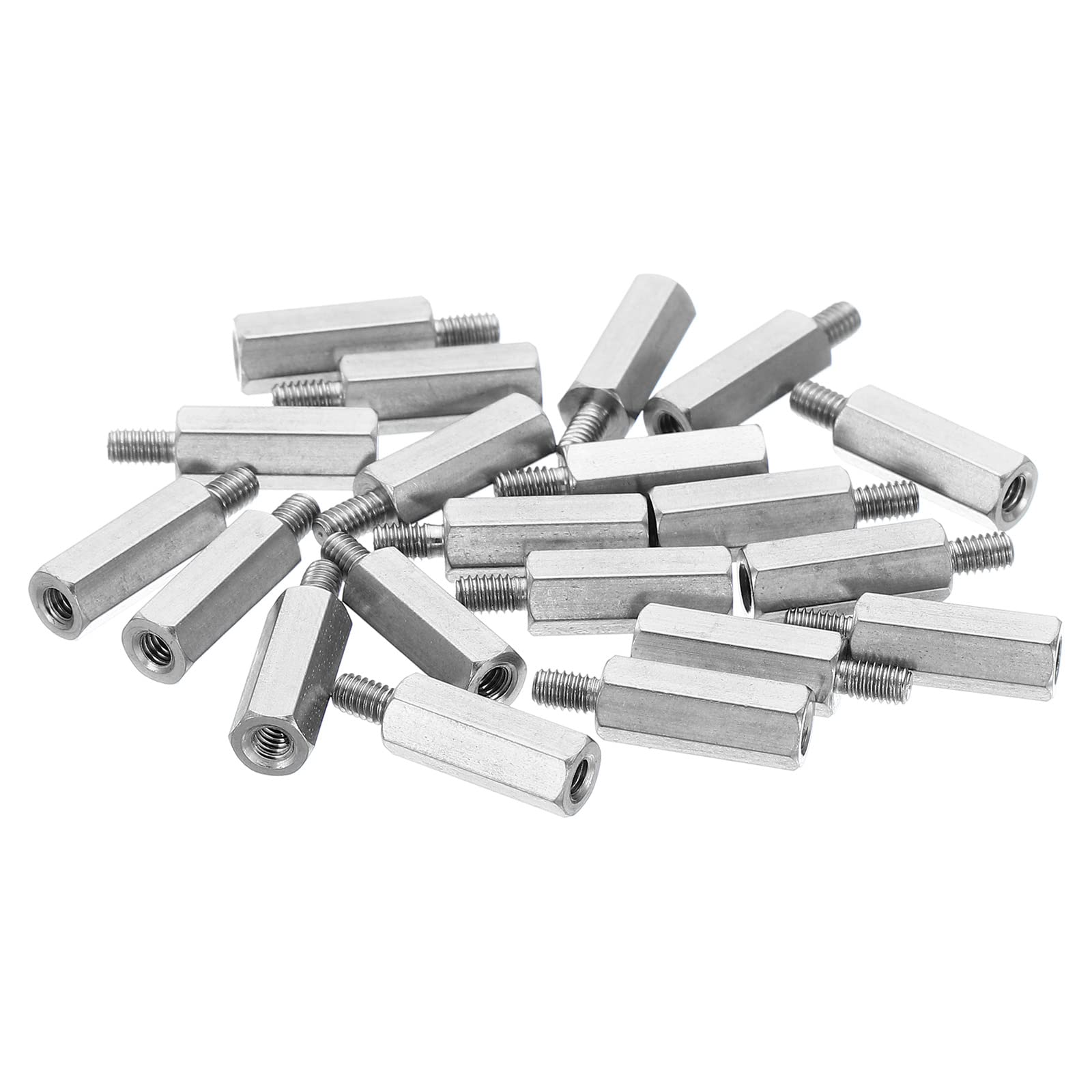 PATIKIL M2.5x12mm+4mm Male-Female Hex Standoff, 20 Pack Stainless Steel PCB Standoffs Screws for Motherboards, Computer Cases, Circuit Boards, Electronics โ image 1