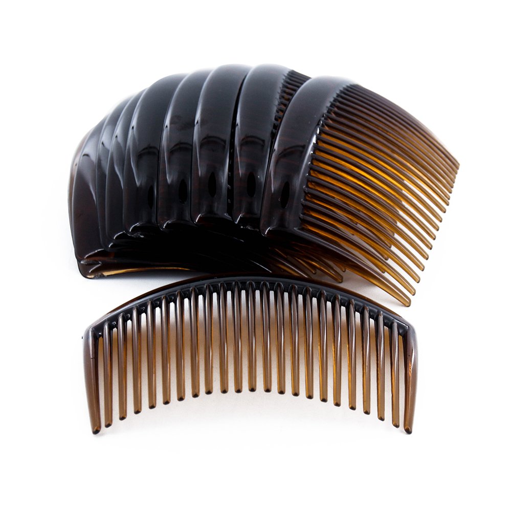 24pcs Plastic Hair Side Comb With Teeth Comb Hair Pin Clip