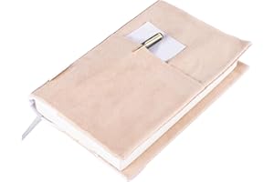 APLUFINE Book Covers for Paperbacks, Velvet Book Cover for Book lovers, Fabric Book Cover with Pockets for Book Suppliers, Reusable Book Covers for Soft Cover Books, Book Protector for Bibles, AA Book