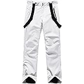 YEEFINE Men's Snow Ski Pants Insulated Waterproof Warm Winter Outdoor Snowboard Bibs with Suspenders